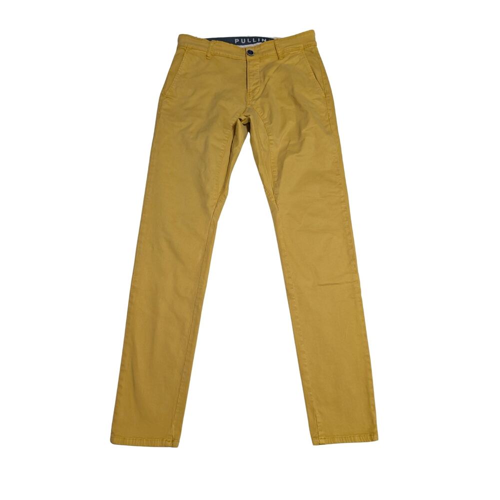 PullIn Dening Chino Pan Yellow Pants Mens Size S - USED